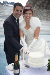 Andrea & Jamie reception on the Glacier